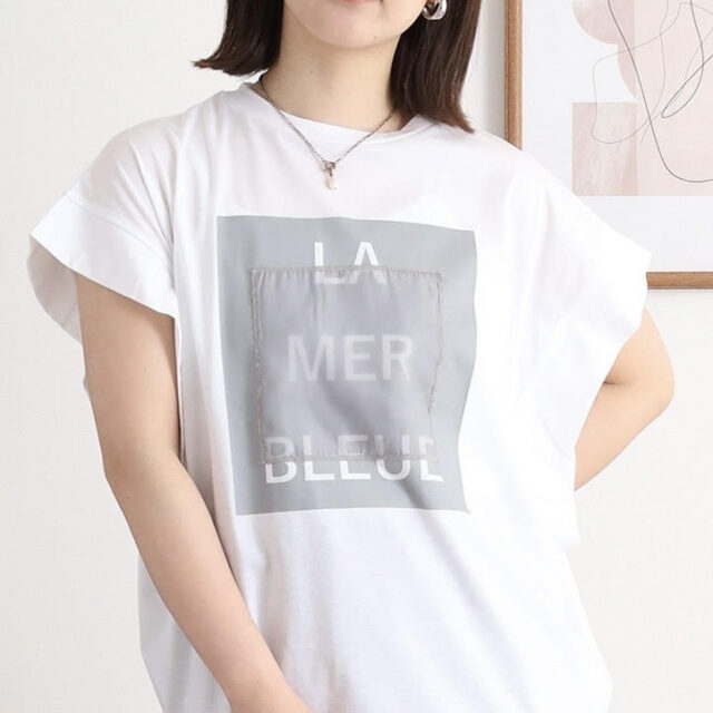 オーガンジーロゴ Tシャツ